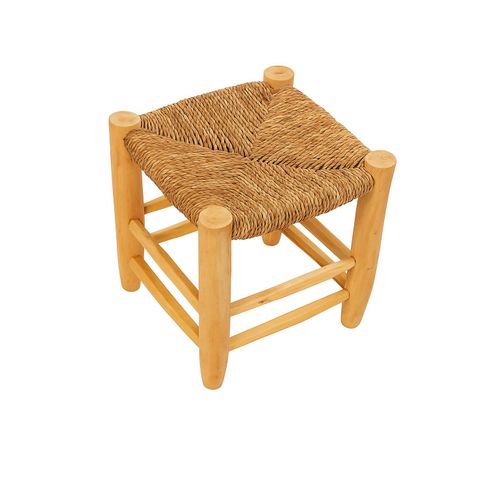 Tabouret en bois et doum